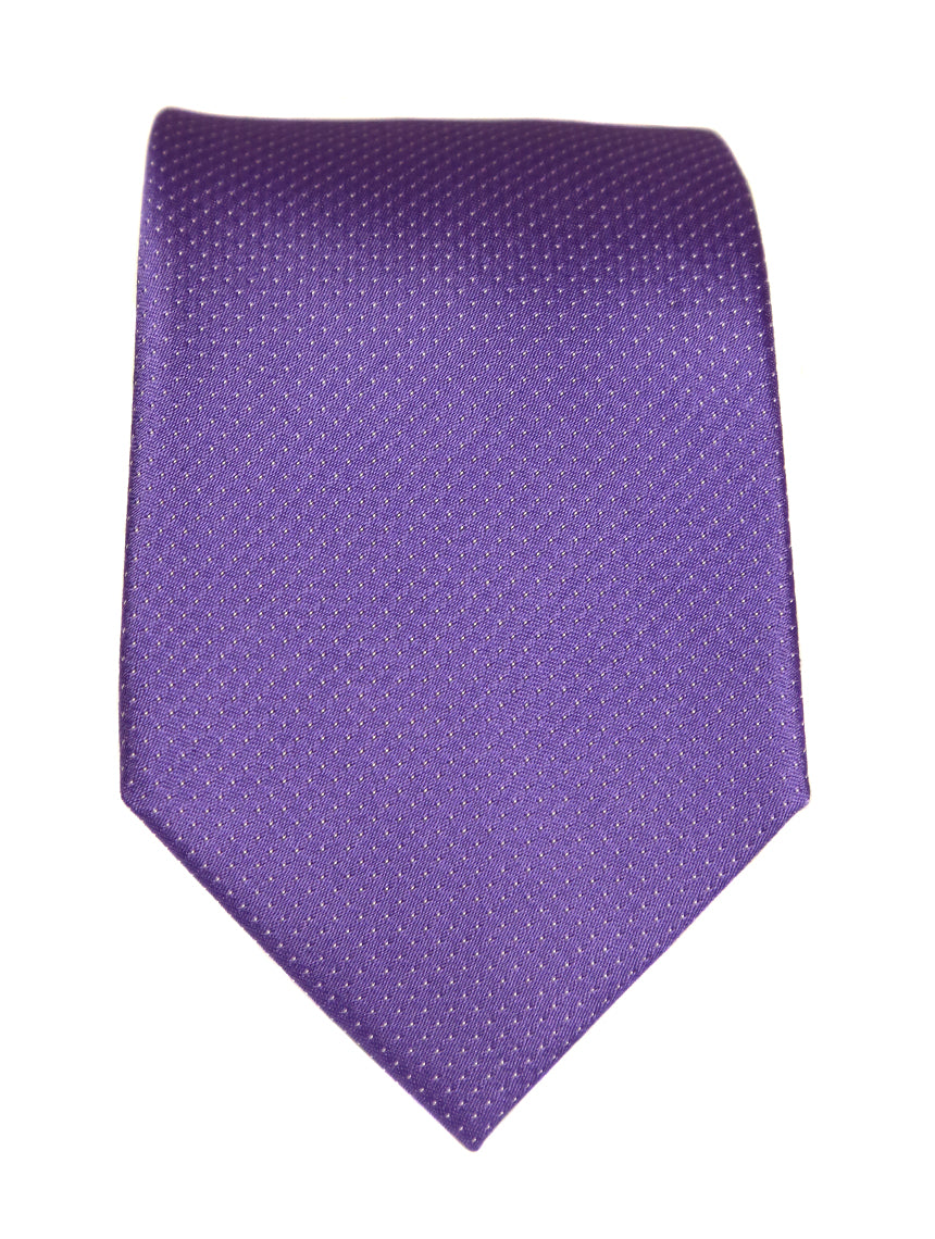 DÉCLIC Classic Microdot Tie in Lavender - Stylish Men's Necktie for Office, Wedding & Formal Events