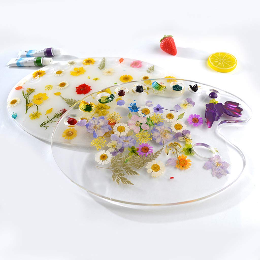 Premium Silicone Resin Molds for DIY Art - Oval Artist Paint Palette Casting Mold for Oil & Acrylic Painting - Perfect for Handmade Resin Crafts, Home Decor & Gift Making