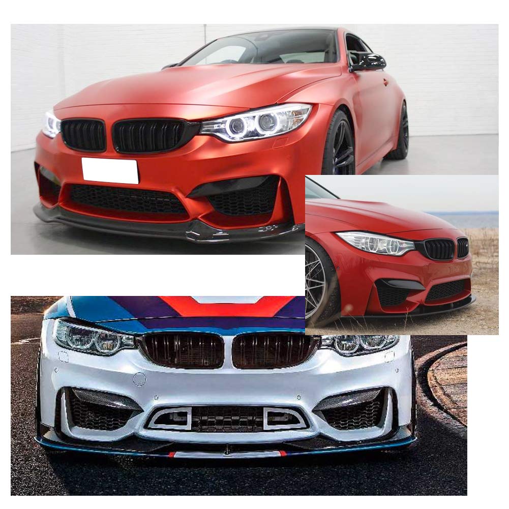 KIMISS Carbon Fiber Front Bumper Cover & Air Vent Eyelid for BMW F80 F82 M3 M4 - High Performance Car Styling Accessories for Street Racing & Show Cars