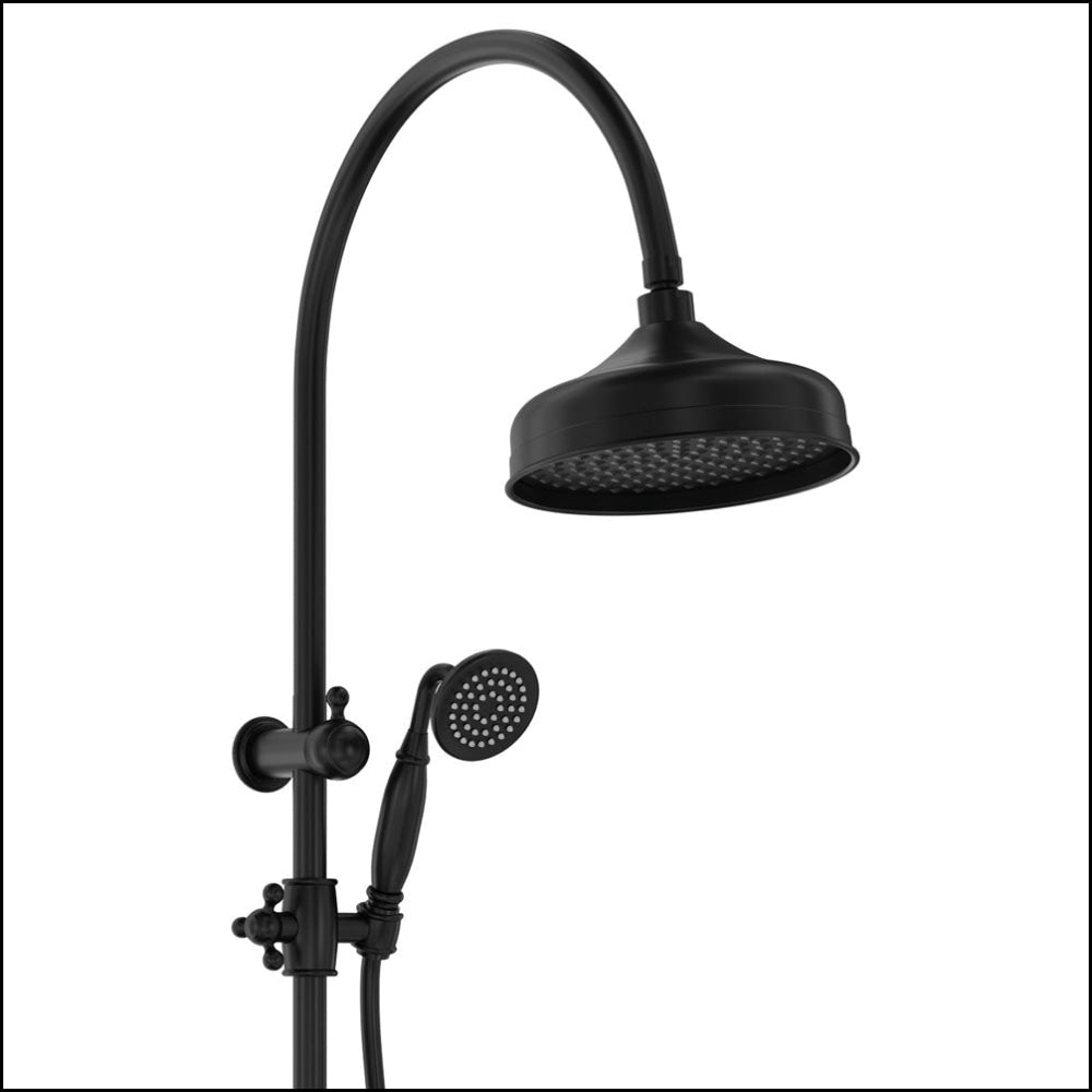 FIENZA Lillian Twin Shower Head Set in Matte Black 455114B - Perfect for Modern Bathroom Upgrades & Spa-Like Experience