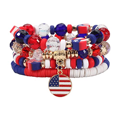 USA Flag Bracelets-B