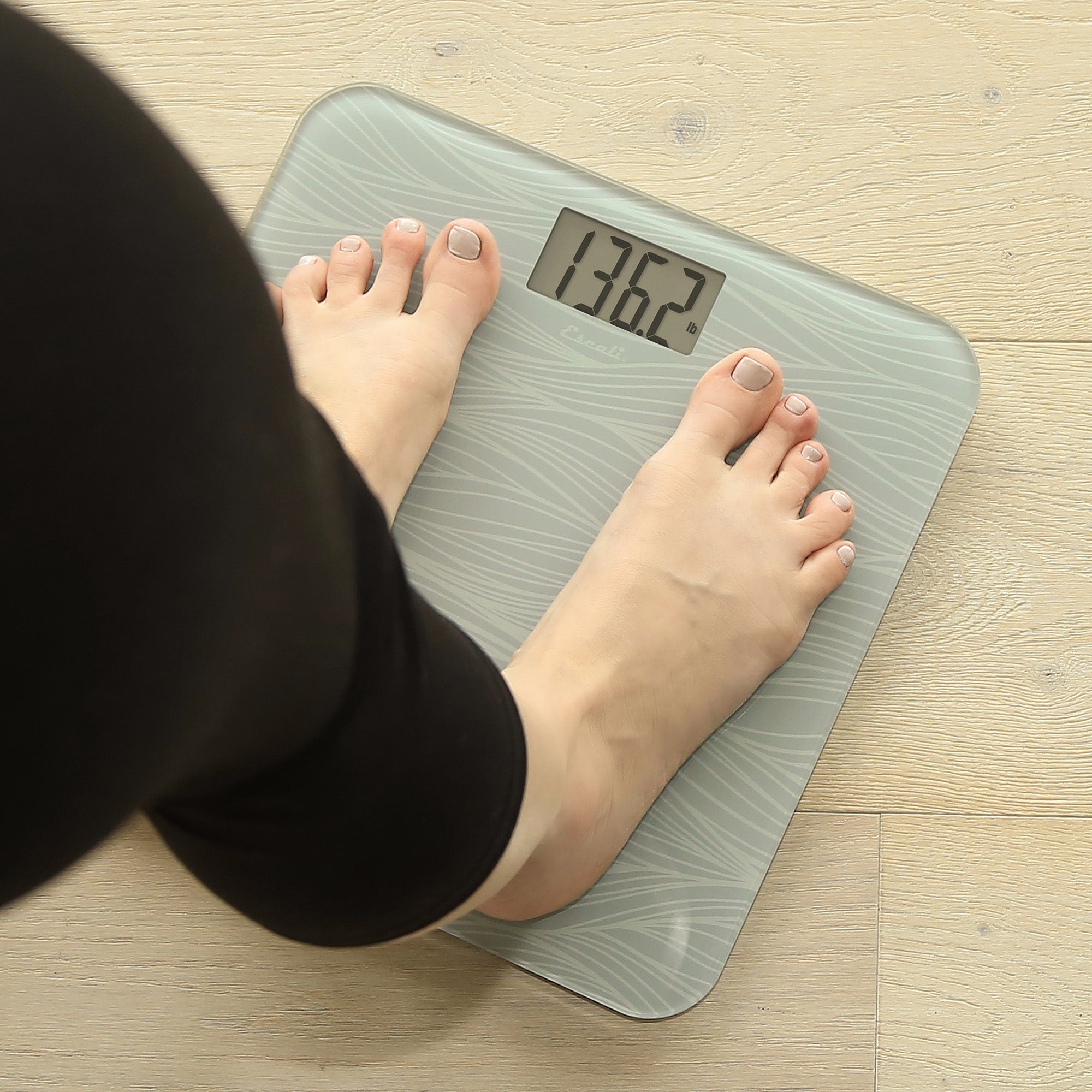 Glass Waves Digital Body Weight Scale - Accurate Bathroom Scale for Home Use, Fitness Tracking, and Health Monitoring