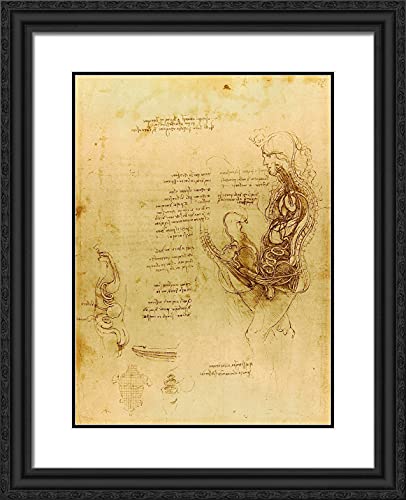 Black Ornate Wood Frame with Double Matting