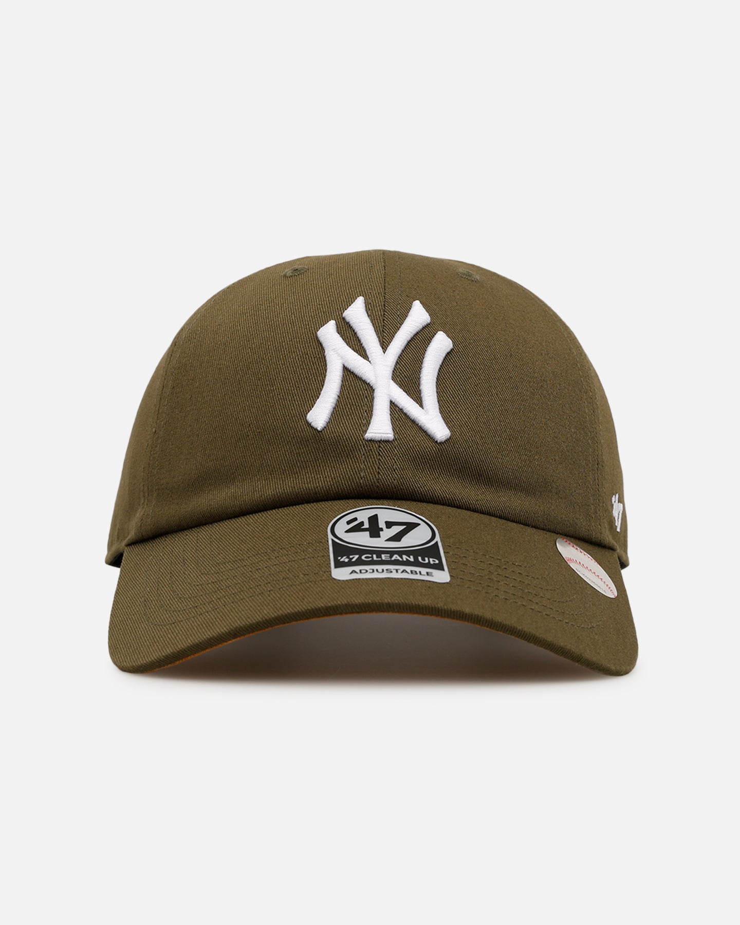New York Yankees 'Yankees Color Wheel' Suede Undervisor 47 Clean Up Strapback Sandalwood Cap - Official MLB Licensed Hat for Baseball Fans & Streetwear Fashion