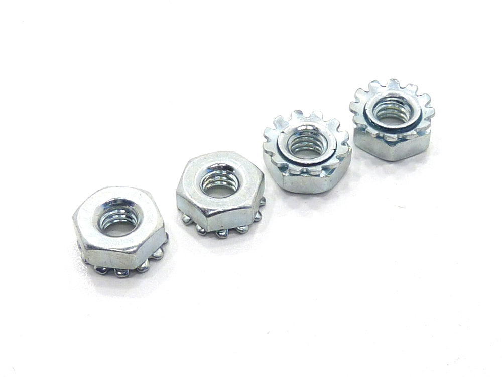 4PCS Amplifier Chassis Kep Nuts - Zinc Plated Steel Locking Nuts for Audio Equipment & DIY Electronics Projects - Perfect for Guitar Amps, Speaker Boxes, and Home Theater Systems