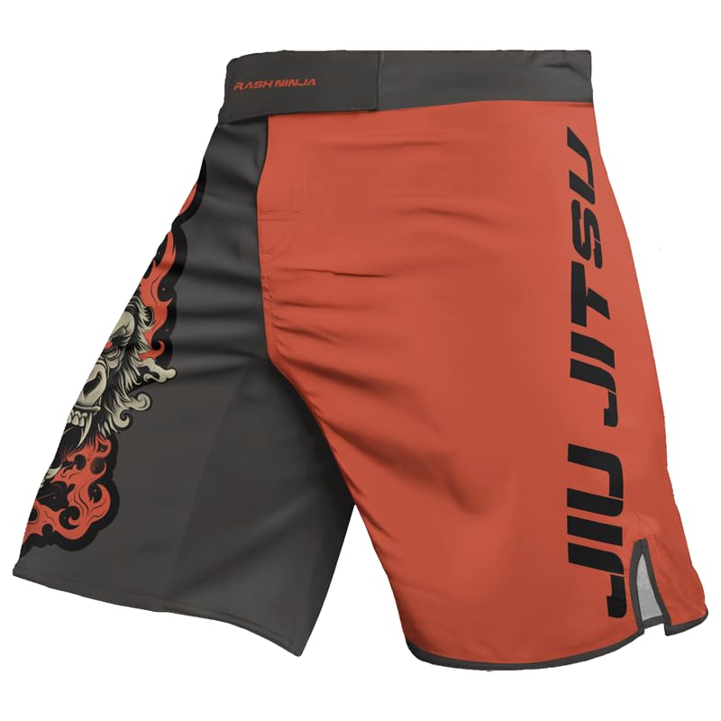 Men's Gorilla Fight Compression Shorts - MMA, BJJ, Jiu Jitsu, No Gi Grappling Training Shorts for Combat Sports & Gym Workouts