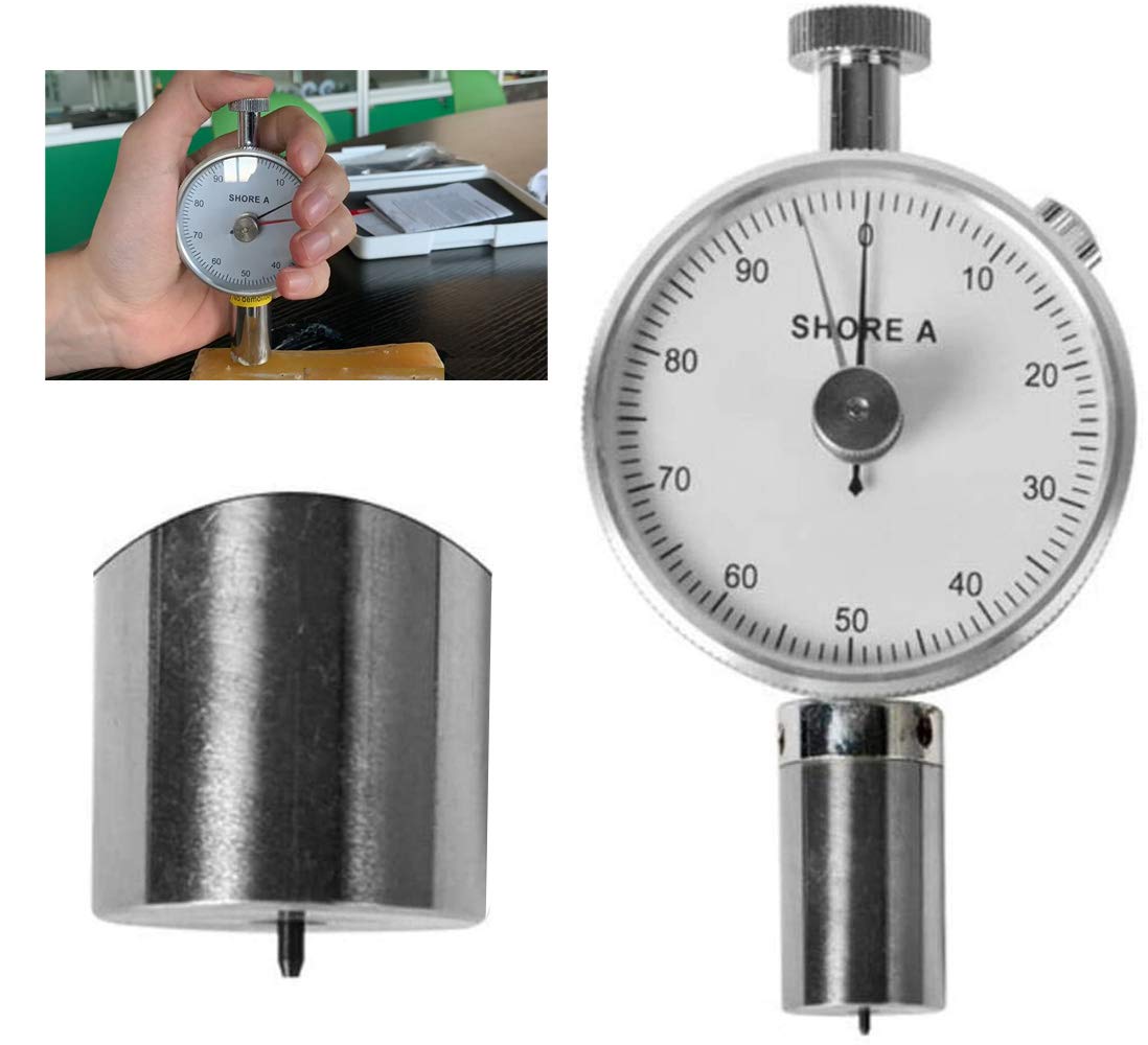 Shore A Hardness Tester - Digital Sclerometer Penetrometer with 10-90 HA Scale & Dual Needles | Perfect for Rubber, Foam, Plastic & Industrial Material Testing