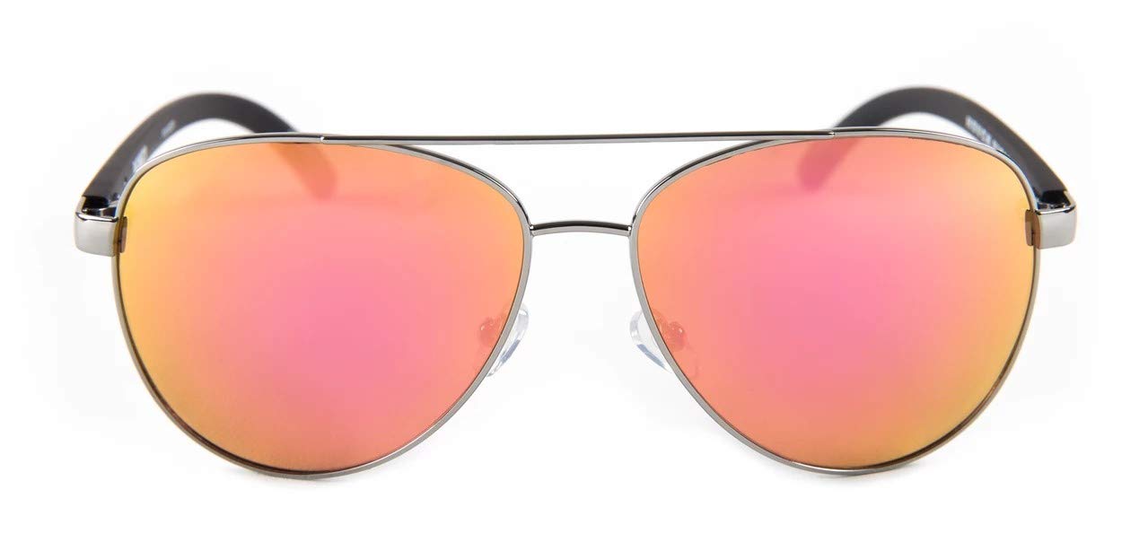 Hoven Dewey Black On Black/Rose Gold Polarized Sunglasses for Men & Women - UV Protection, Fashionable Aviator Style - Perfect for Driving, Beach & Outdoor Activities