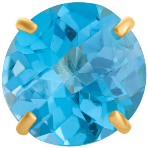 Yellow Gold | Blue Topaz