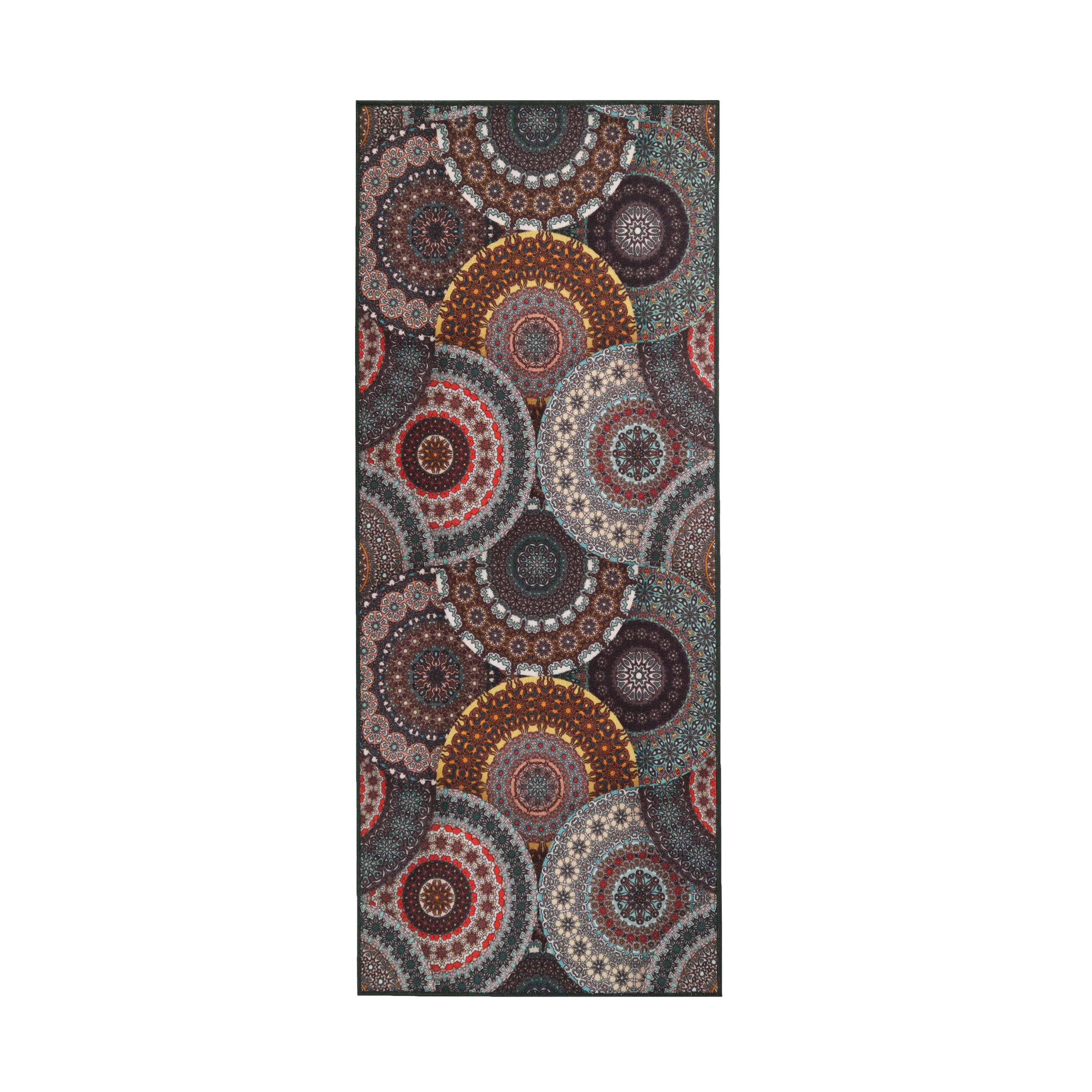 Evaline Bohemian Medallion Non-Slip Indoor/Outdoor Area Rug - Perfect for Living Room, Bedroom, Patio & Deck Decor