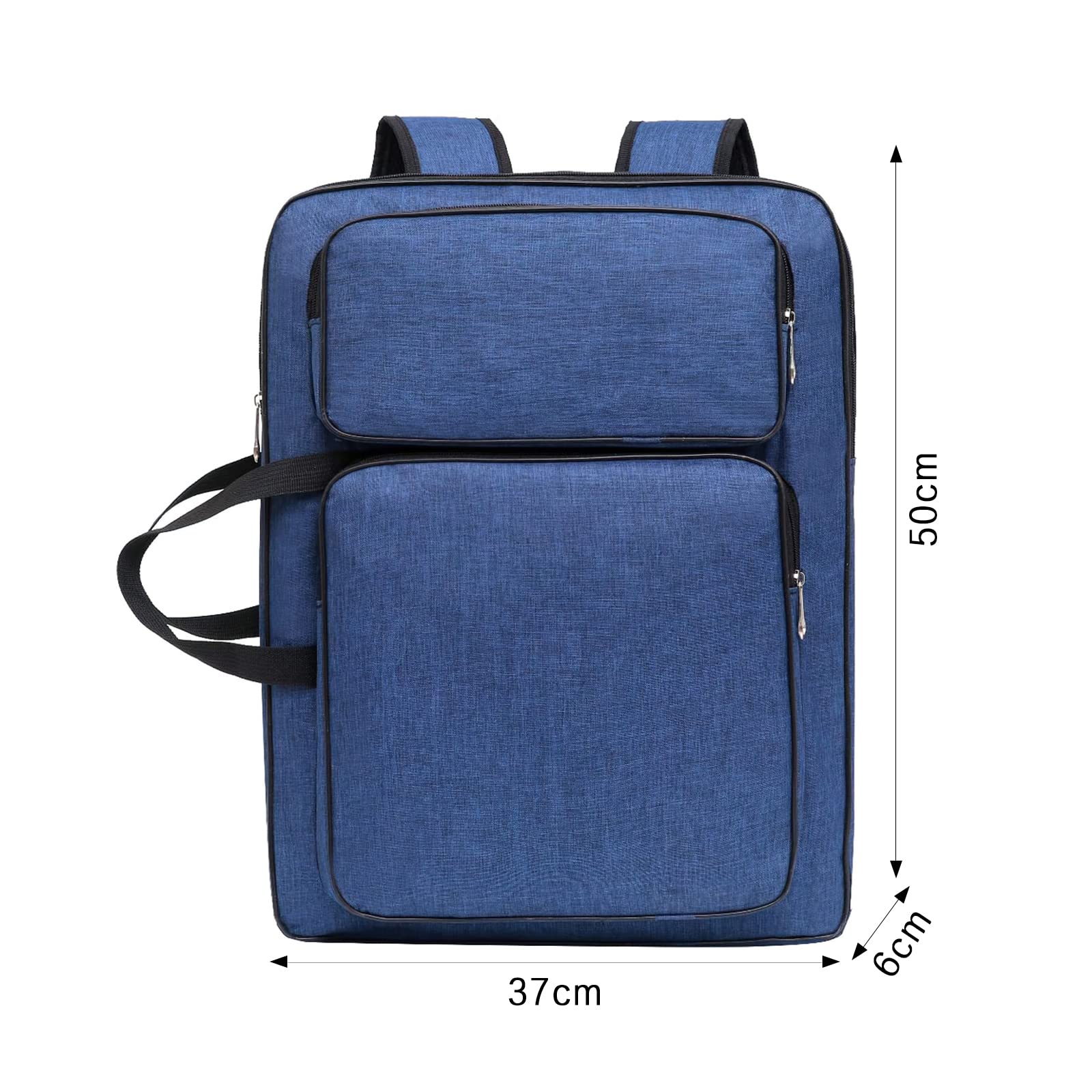 ITODA A3 Art Portfolio Carry Case Bag - Artist Drawing Board Storage Tote for Sketch Easel Paper, Palette, Brushes & Pencils | Portable Handheld Shoulder Box for Painting Supplies | Perfect for Art Classes, Studio Work & Outdoor Sketching