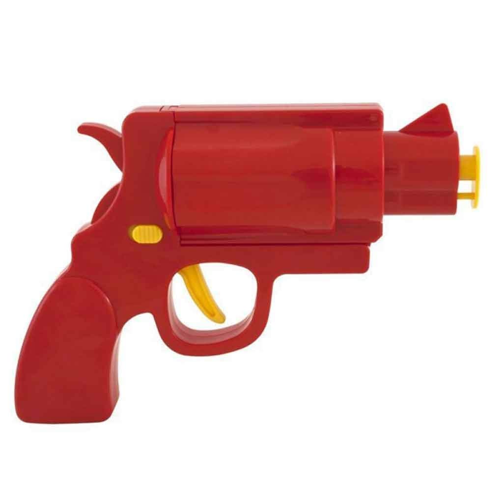 Original 1pc Plastic Sauce Dispenser Bottle for Ketchup, Mustard & Condiments - Kitchen Cooking Tool with Revolving Pistol Design | Perfect for Restaurants, BBQs & Home Kitchen Use