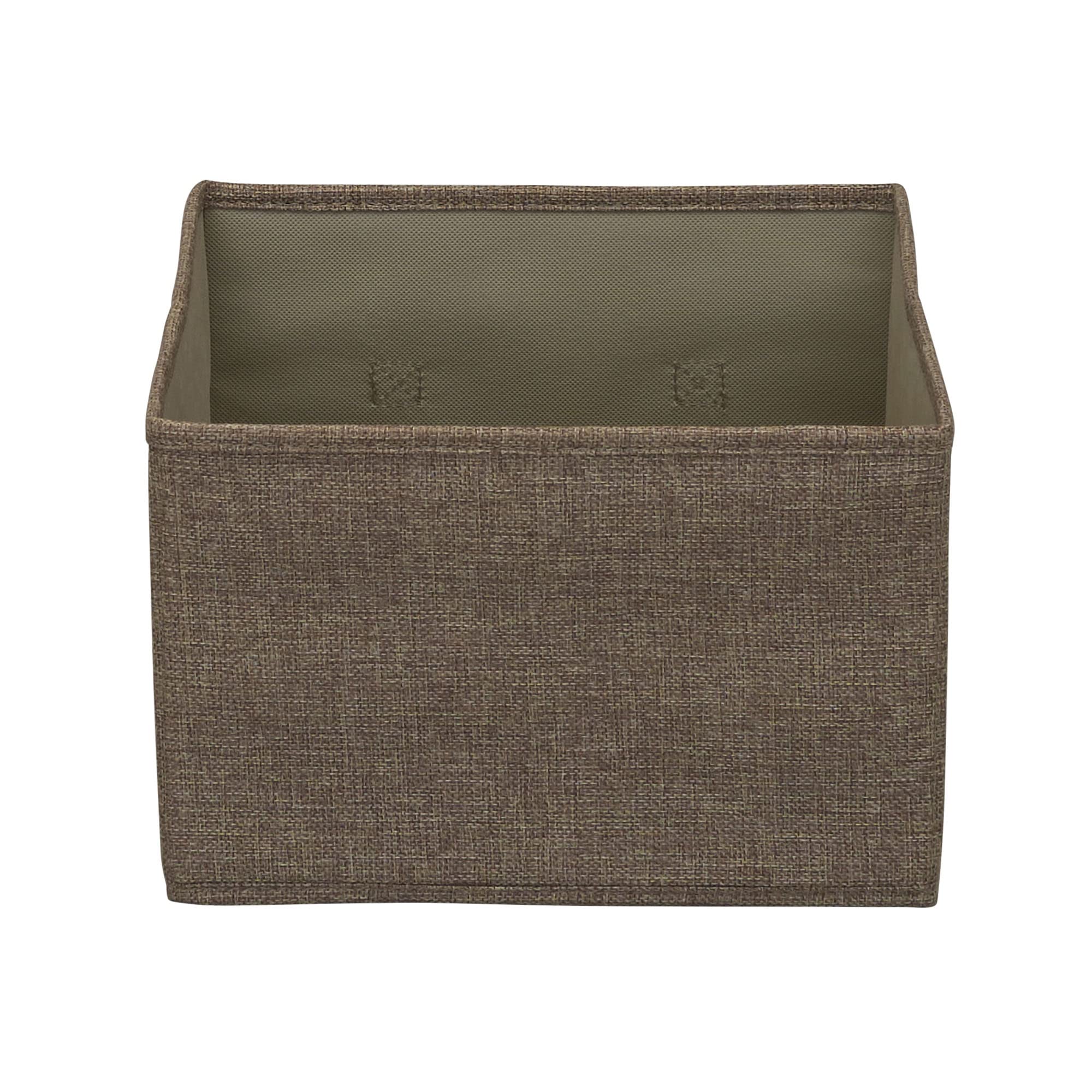 Latte Wide Closet Organizer Drawers - 6 Pack Fabric Storage Bins for Bedroom, Bathroom & Closet Organization - Foldable Multi-Purpose Storage Baskets for Shelves, Cabinets & Home Decor