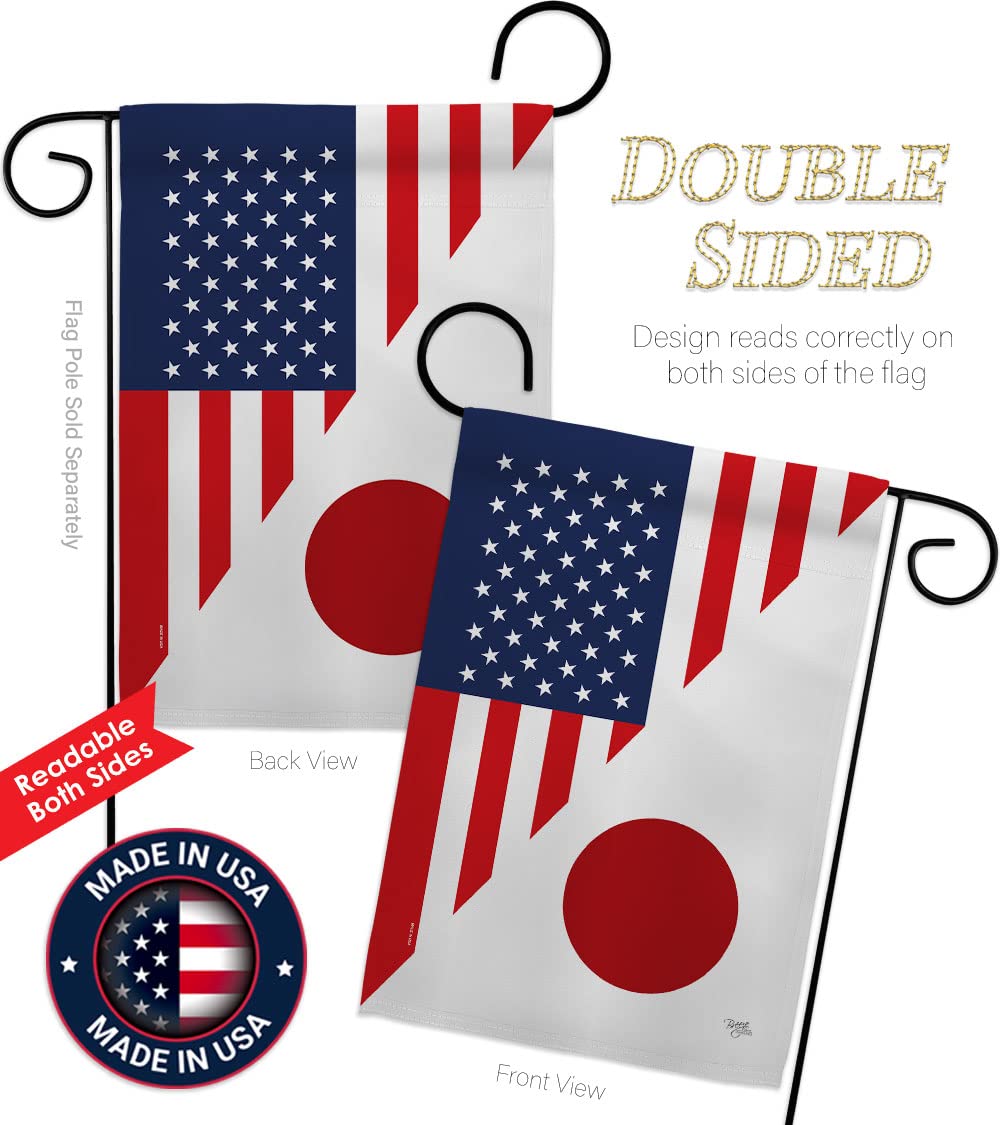 US Japan Friendship Garden Flag - Double-Sided Yard Decoration for Home & Gifts