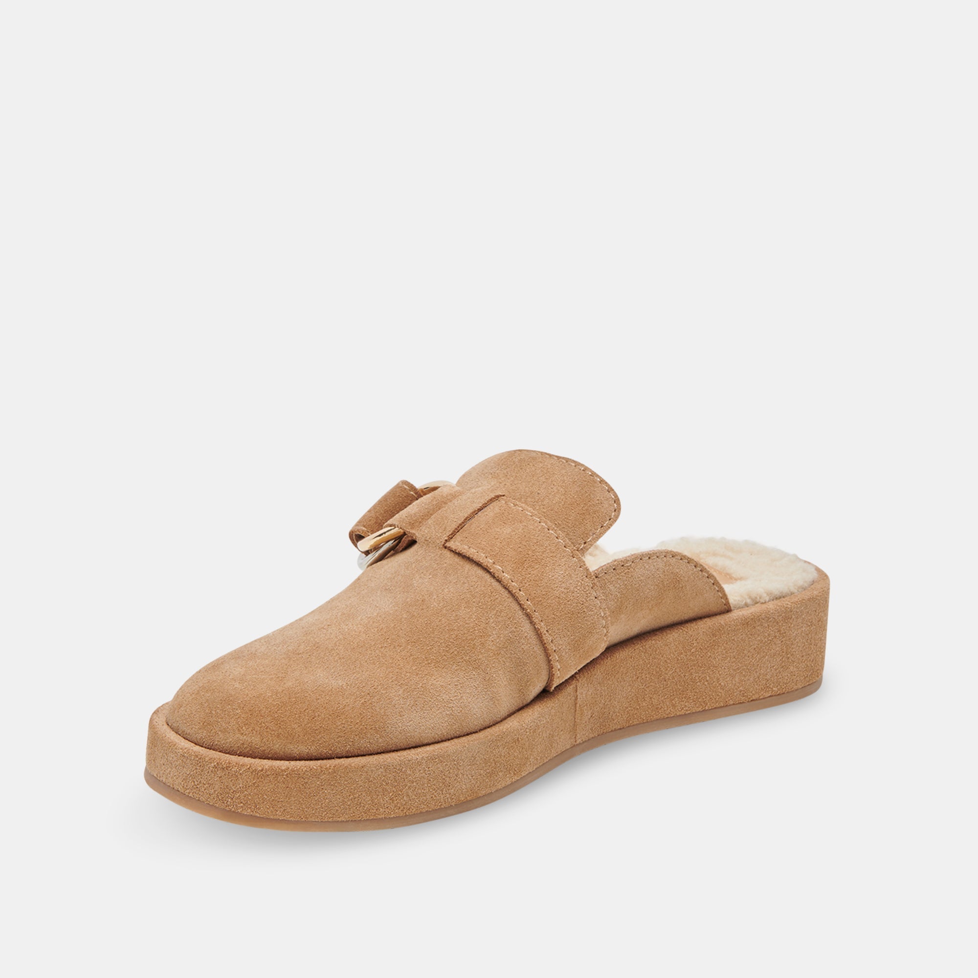 ASTOR PLUSH FLATS - Women's Comfortable Desert Suede Slip-On Shoes for Casual Wear, Work & Travel - Soft & Lightweight Walking Shoes for Everyday Use