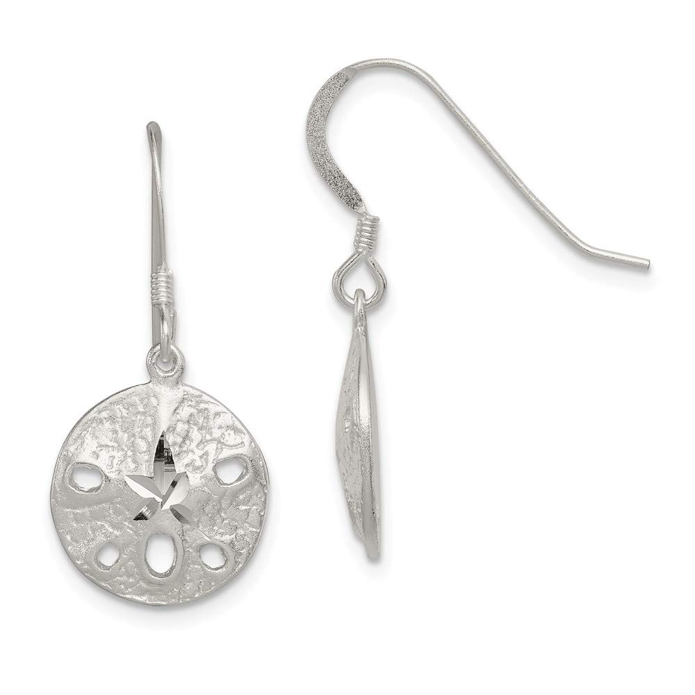 Sterling Silver Sand Dollar Earrings for Women - Dainty Beach Jewelry - Perfect for Summer, Vacations & Boho Style Outfits