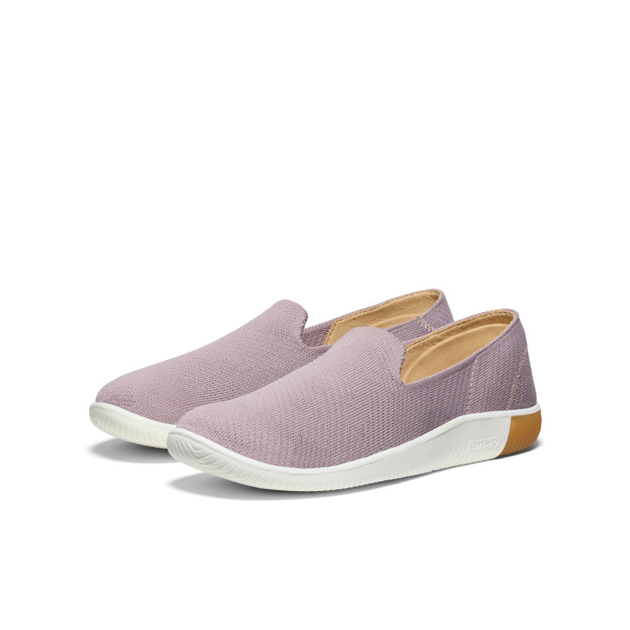 Women's KNX Knit Slip On Casual Shoes - Comfortable Toadstool & Cameo Rose Colors | Perfect for Walking, Travel & Everyday Wear