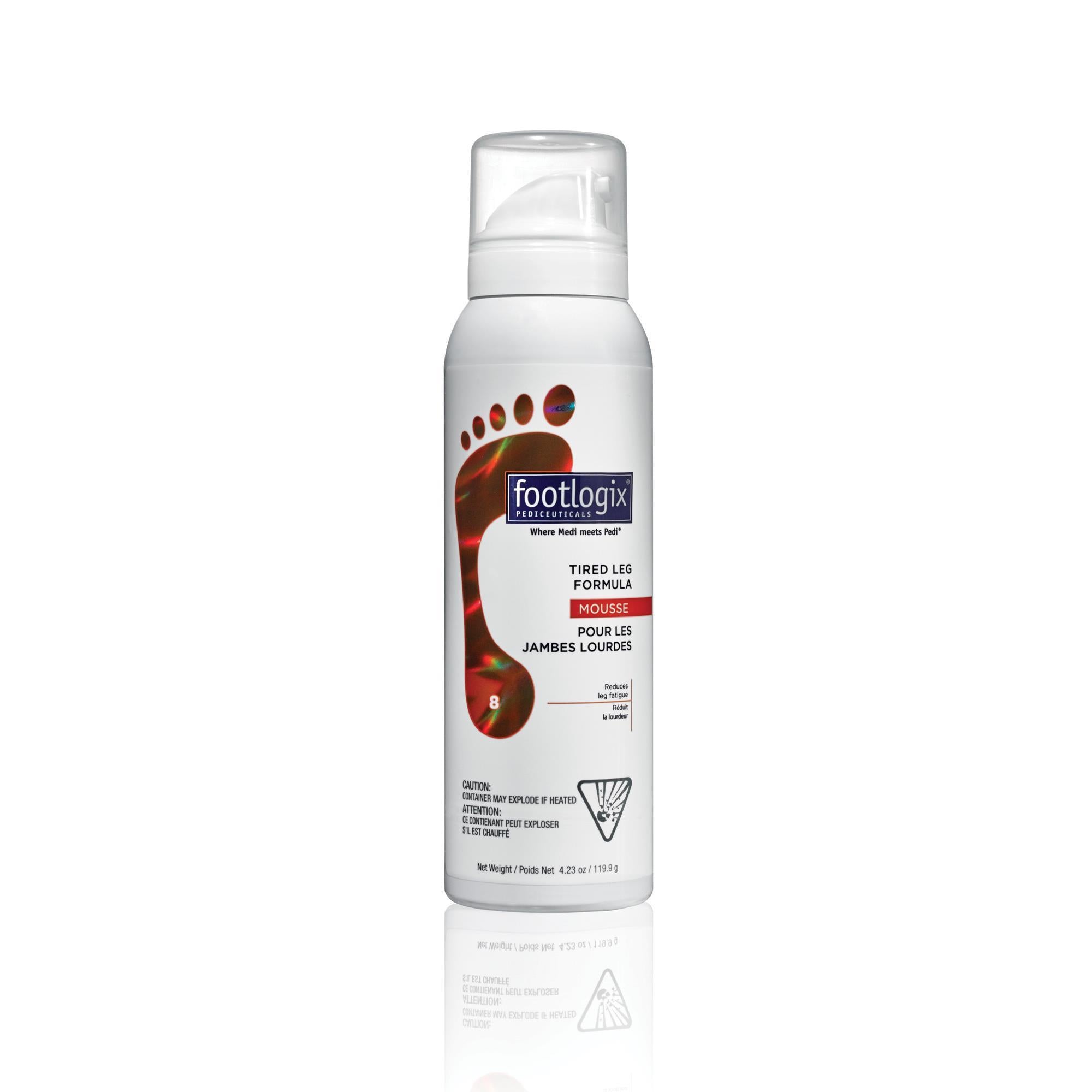Footlogix Tired Legs Relief Cream - 4.2 oz Moisturizing Foot Care for Dry, Cracked Heels - Perfect for Post-Workout Recovery & Daily Foot Comfort