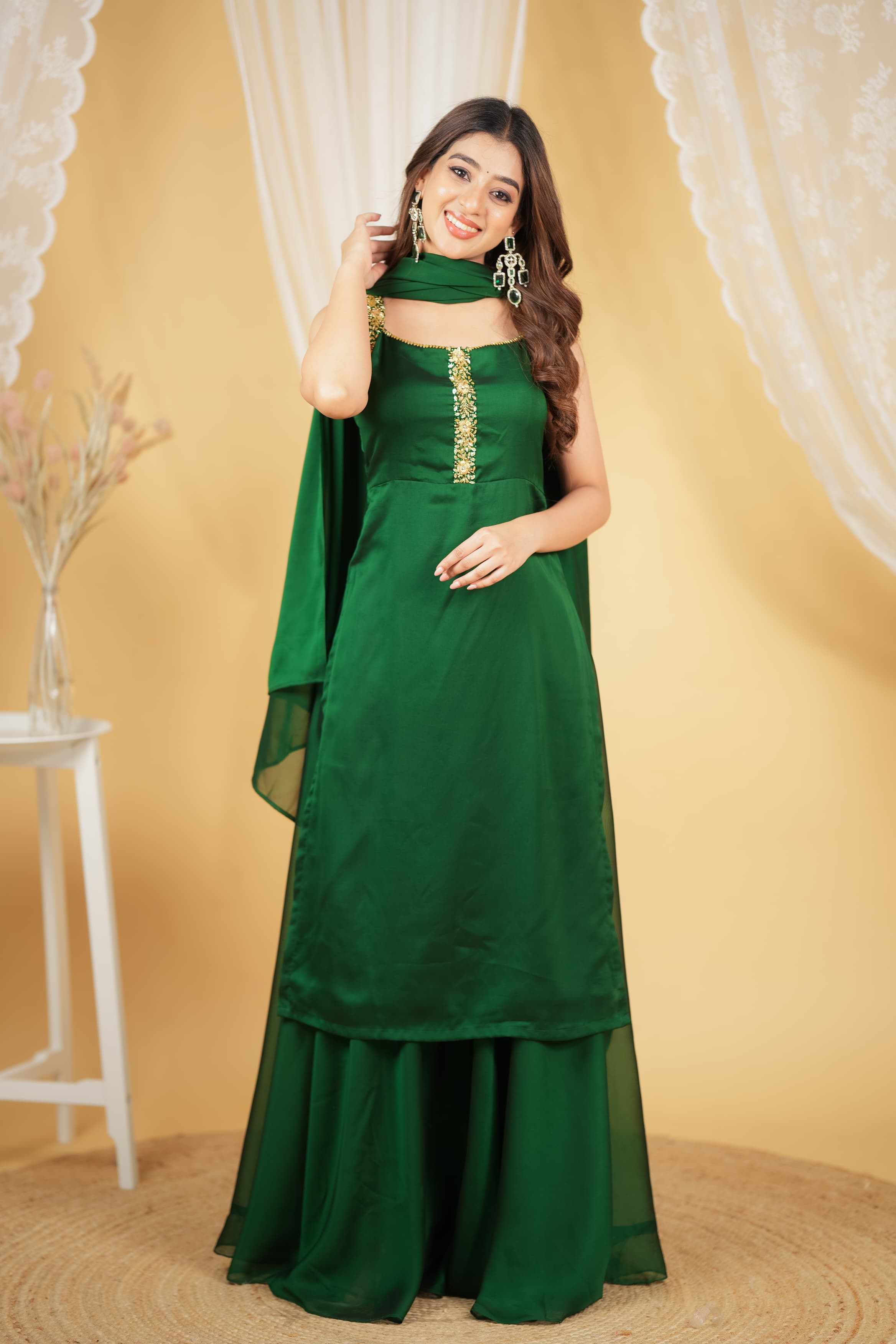 Premium Designer Varnika Sharara Set DD689 - Elegant Indian Ethnic Wear for Weddings, Parties & Festive Occasions