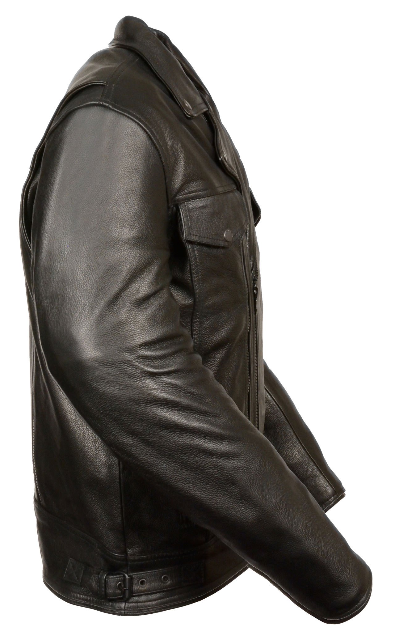 Milwaukee Leather Men's Utility Pocket Motorcycle Jacket - Black 3XL | Heavy Duty Biker Jacket with Multiple Pockets | Perfect for Riding, Commuting & Outdoor Adventures