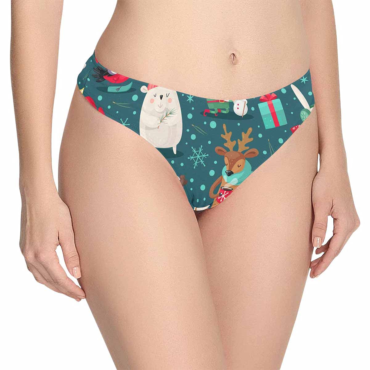 InterestPrint Women's Low Waist Underwear - Soft, Breathable Panties with Halloween Pumpkin, Bats & Moon Design - Perfect for Halloween Costumes, Loungewear & Everyday Comfort