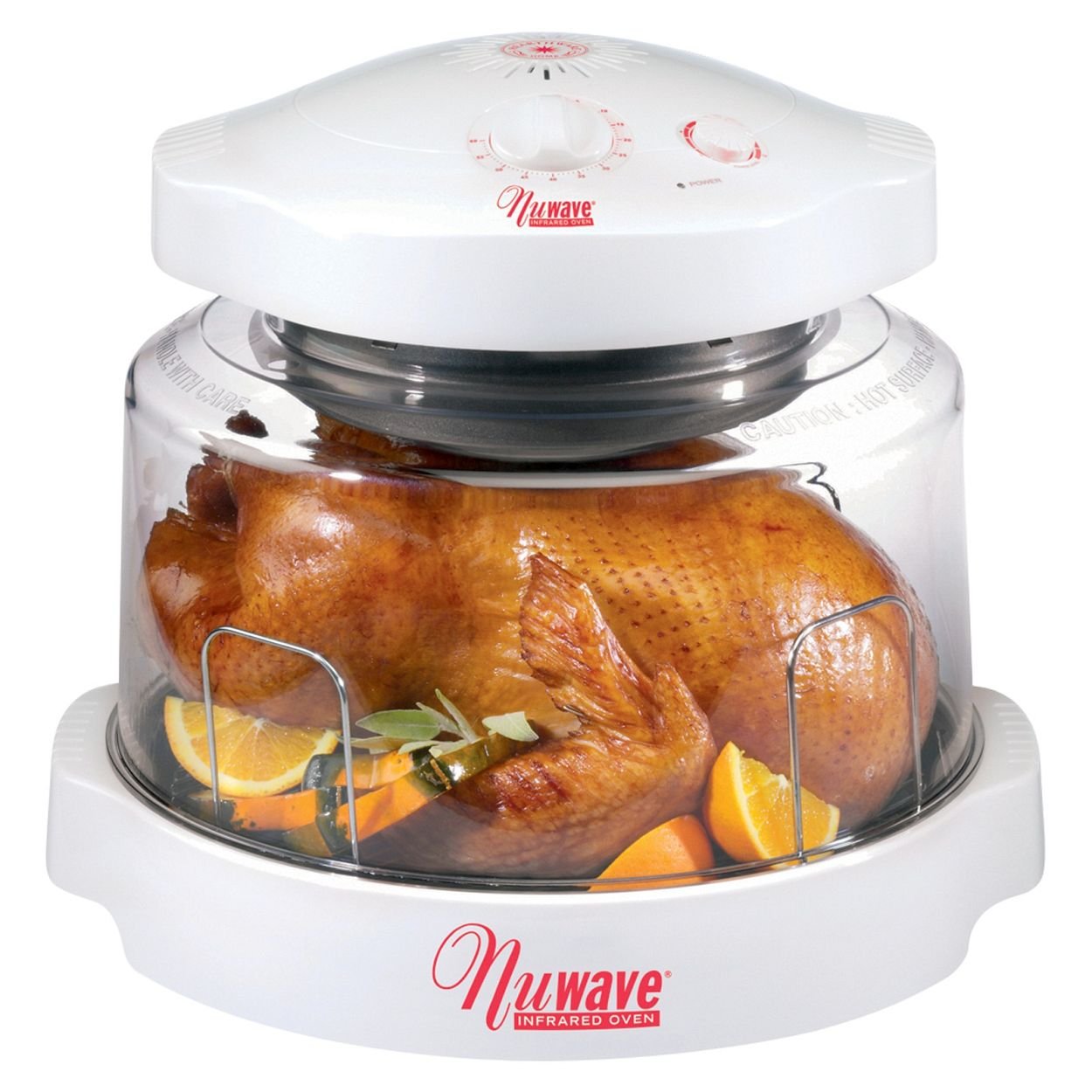 Nuwave 20201 Analog-Controlled Infrared Tabletop Oven - White | Countertop Cooking Appliance for Baking, Roasting & Reheating | Perfect for Small Kitchens, Dorms & RVs