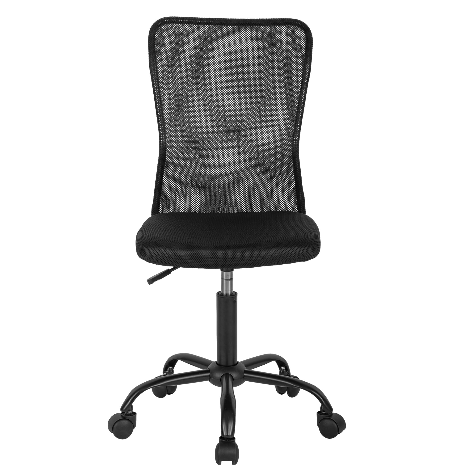 Ergonomic Mesh Office Chair with Lumbar Support - Adjustable Swivel Rolling Computer Desk Chair for Home & Office - Modern Executive Mid Back Design (Black) - Perfect for Long Work Hours, Gaming & Study Sessions