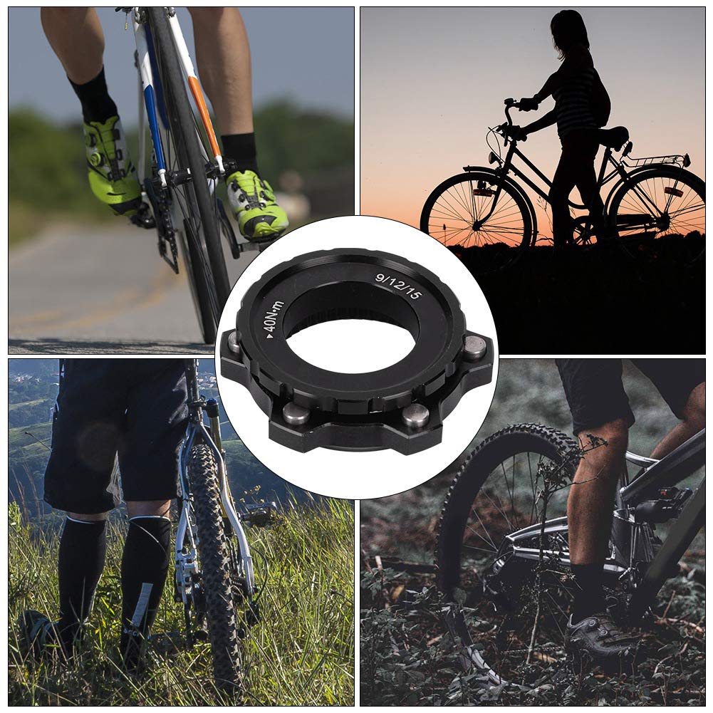 6 Bolt to Center Lock Adapter - Aluminum Alloy Bicycle Brake Rotor Hub Spacer - Compatible with MTB, Road & Cyclocross Bikes - Perfect for Wheel Upgrades & Disc Brake Conversions