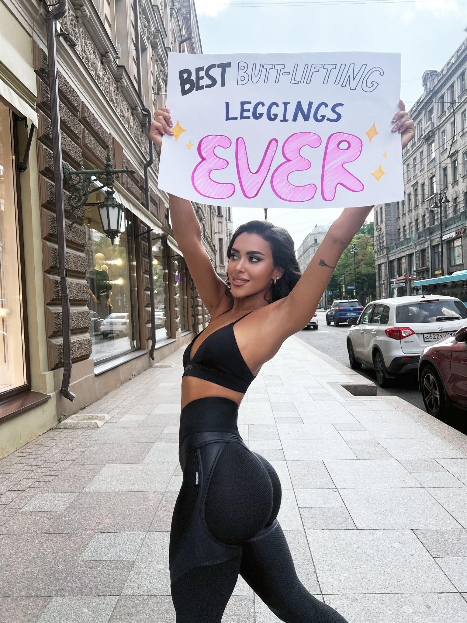 **Bona Fide Butt Lifting Leggings for Women - High Waisted Tummy Control Scrunch Yoga Pants - Gym, Workout & Everyday Wear**