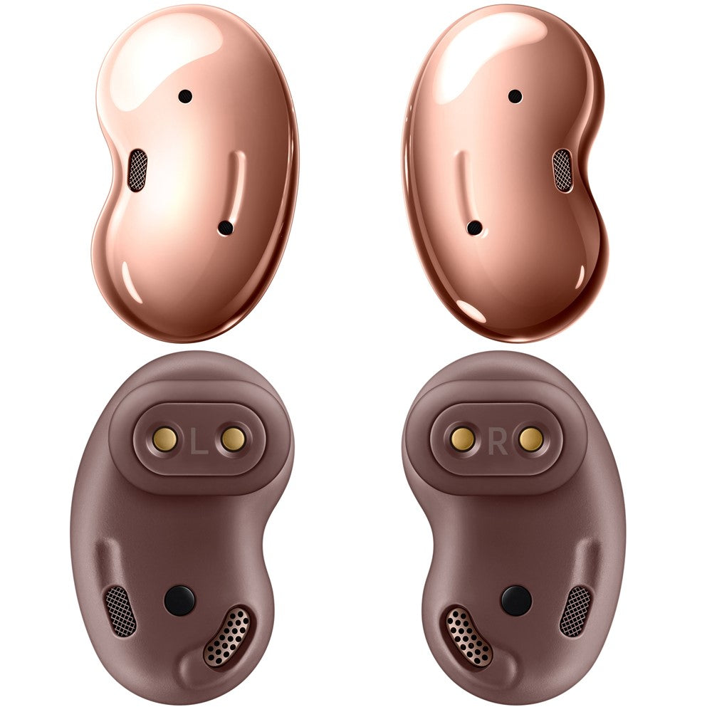 SAMSUNG Galaxy Buds Live SM-R180 Wireless Bluetooth Earbuds with Active Noise Cancelling (ANC) for iOS & Android - Renewed Like New Mystic Bronze | Perfect for Workouts, Commuting & Travel