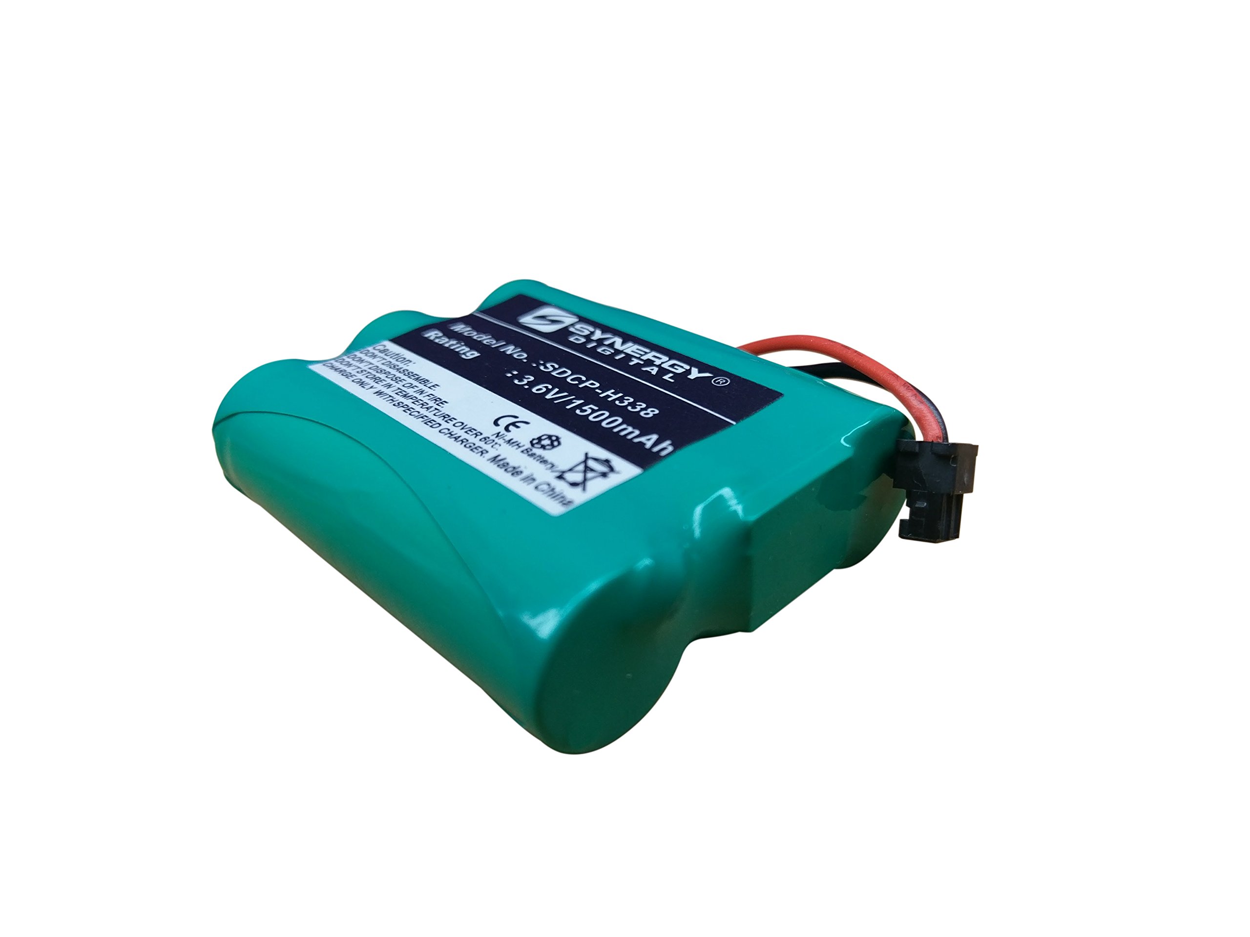 Synergy Digital Rechargeable Ni-MH 3.6V 1500mAh Cordless Phone Batteries - 5-Pack Compatible with Panasonic KX-TC9568 (SDCP-H338) | Perfect for Home & Office Landline Phones, Long-Lasting Power Solution