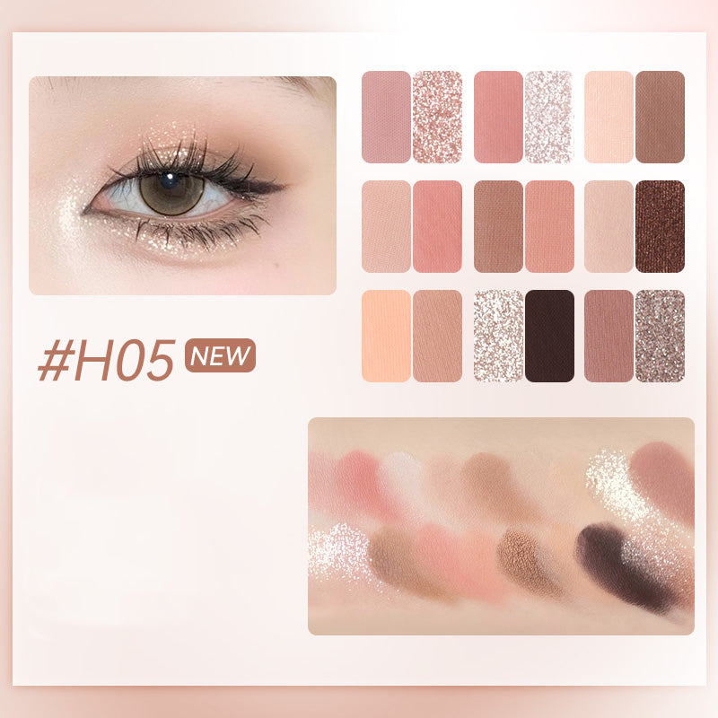 HOLD LIVE Bunny Sweetheart Garden Eyeshadow Palette - 18 Matte & Shimmer Colors, Vegan & Cruelty-Free Makeup for Everyday & Party Looks | Perfect for Gift, Travel & Professional Use