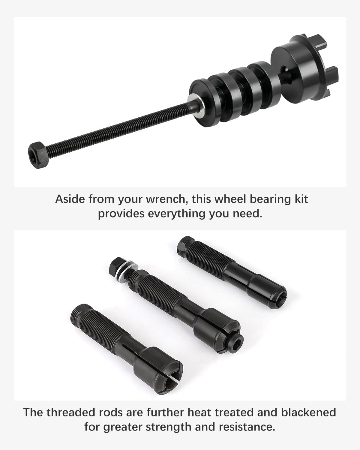 **18-Piece Motorcycle Wheel Bearing Puller Tool Kit – 3/4