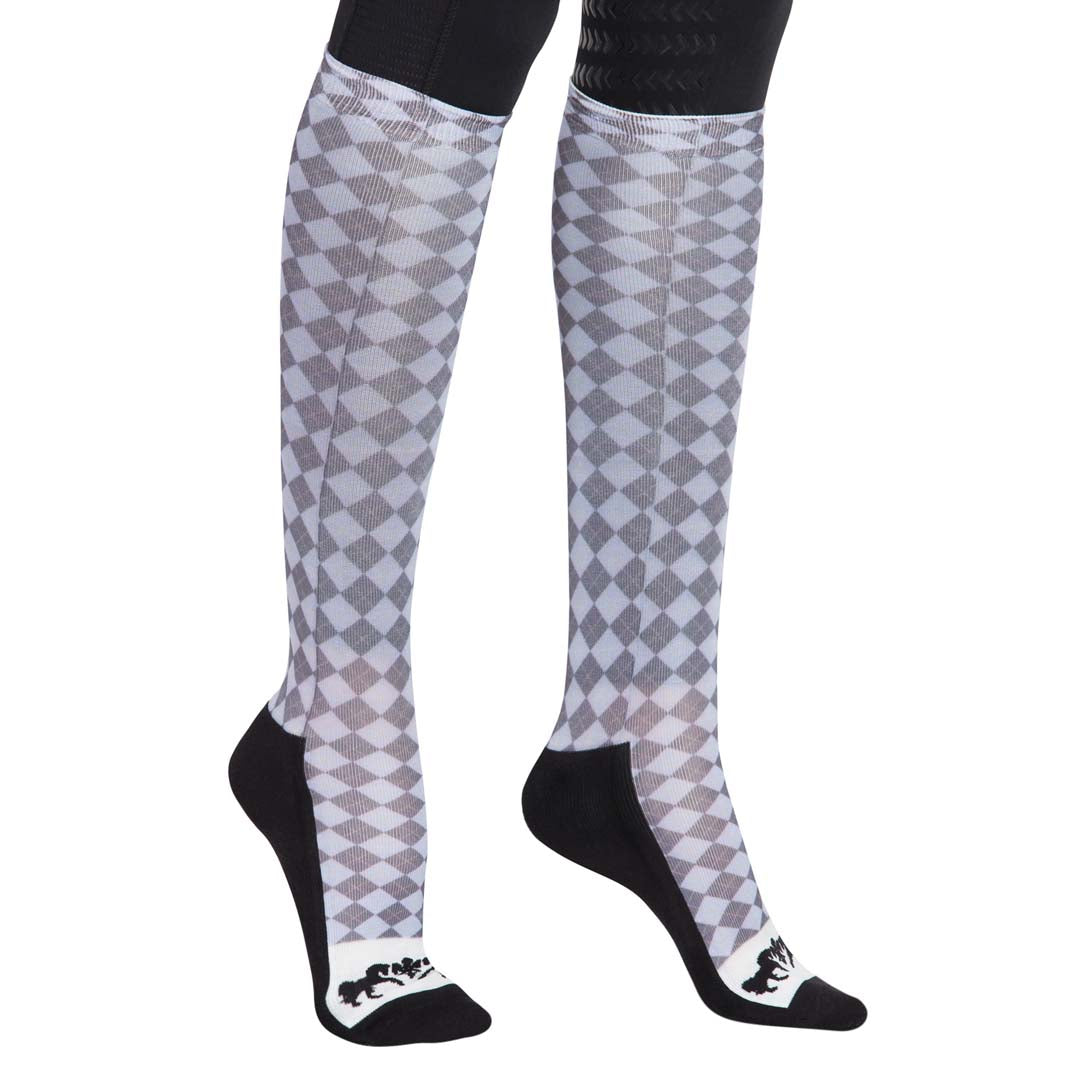 Equine Couture Ladies Isabel Knee High Boot Socks with Padding - Comfortable Equestrian Riding Socks for Horseback Riding & Outdoor Activities