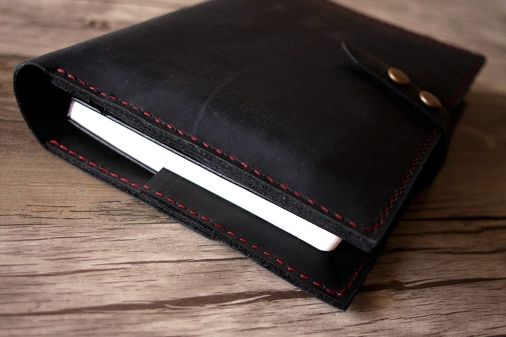 Premium Custom Leather Kobo eReader Case Cover - Handmade Protective Sleeve for Kobo Clara HD, Libra H2O, Forma & More - Perfect for Reading, Travel & Daily Commute