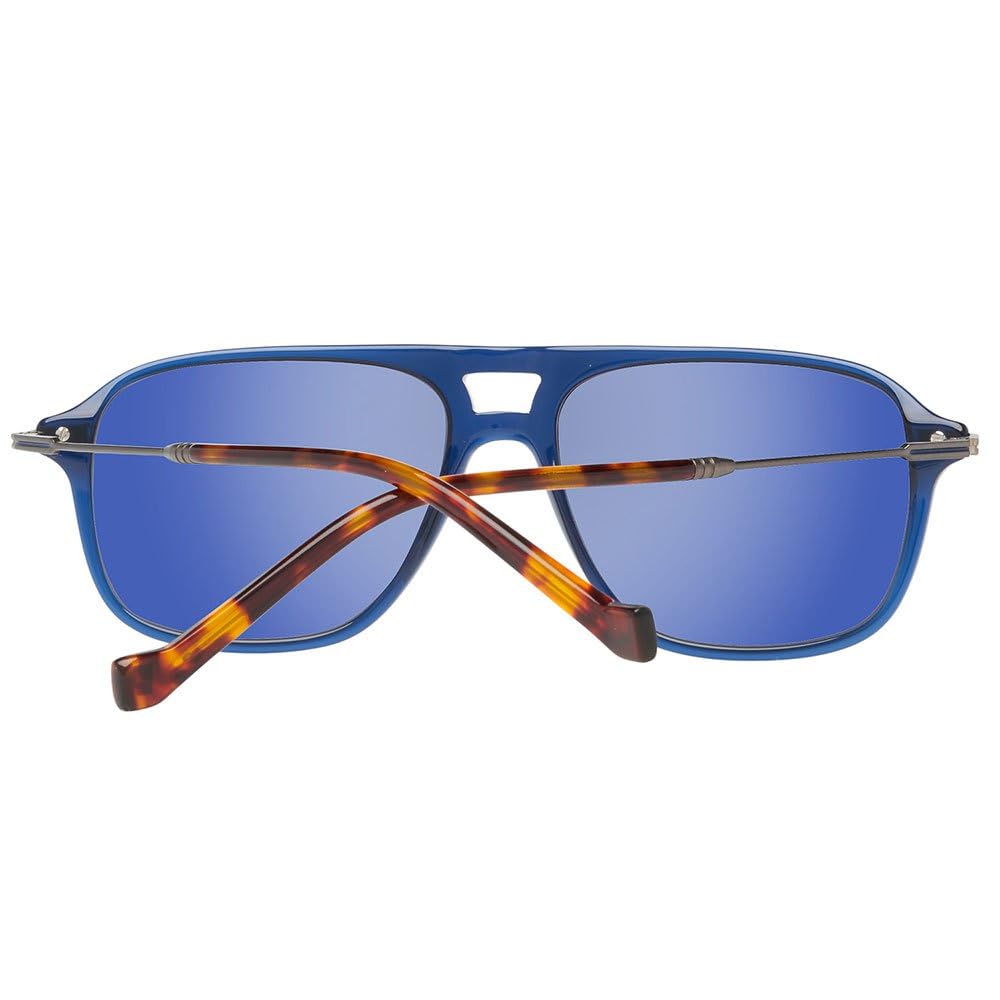 HSB86568356 Polarized Fashion Sunglasses for Men - Hackett Blue Frame UV Protection - Perfect for Driving, Beach & Outdoor Activities