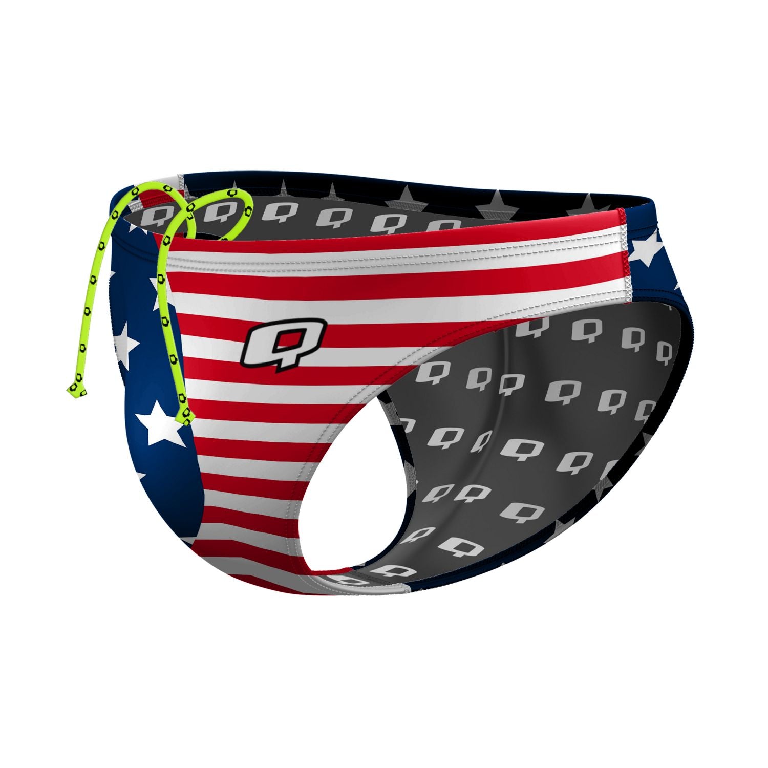 Stars and Stripes Water Polo Briefs - USA Patriotic Swimwear for Men & Women - Perfect for Swimming, Beach Volleyball & Water Sports