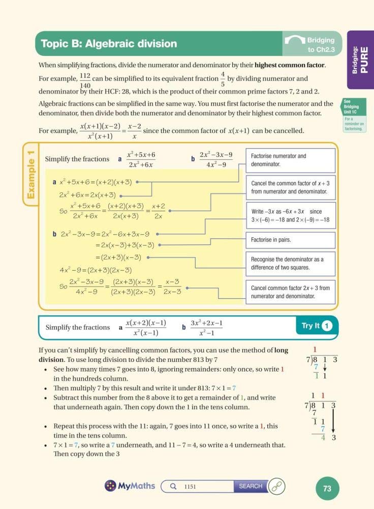 Edexcel A Level Maths Year 1 & 2 Combined Student Textbook - Comprehensive Bridging Edition for Advanced Mathematics | Perfect for High School & College Students, Self-Study & Exam Preparation