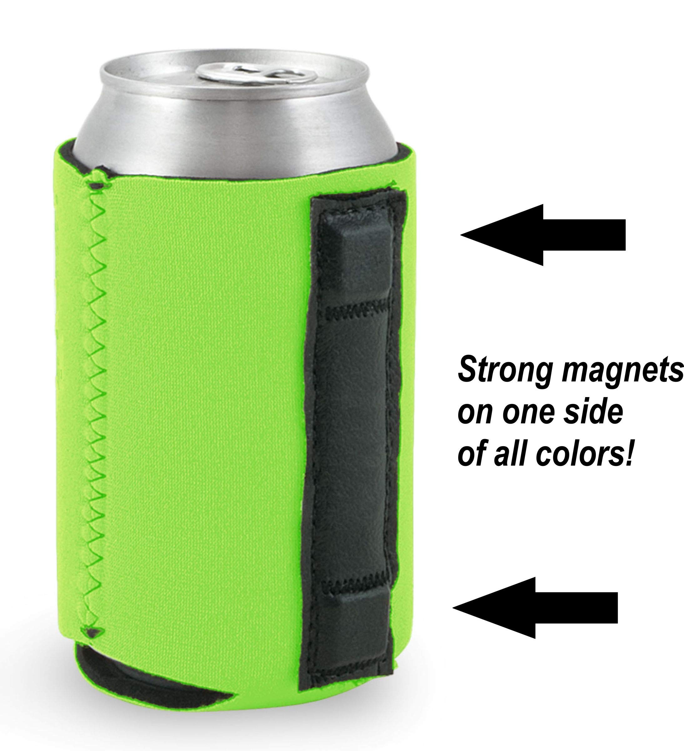 Drunkasaurus Magnetic Can Cooler - Royal Blue Insulated Beer Can Holder for Camping, BBQ, and Outdoor Parties (1 Pack)