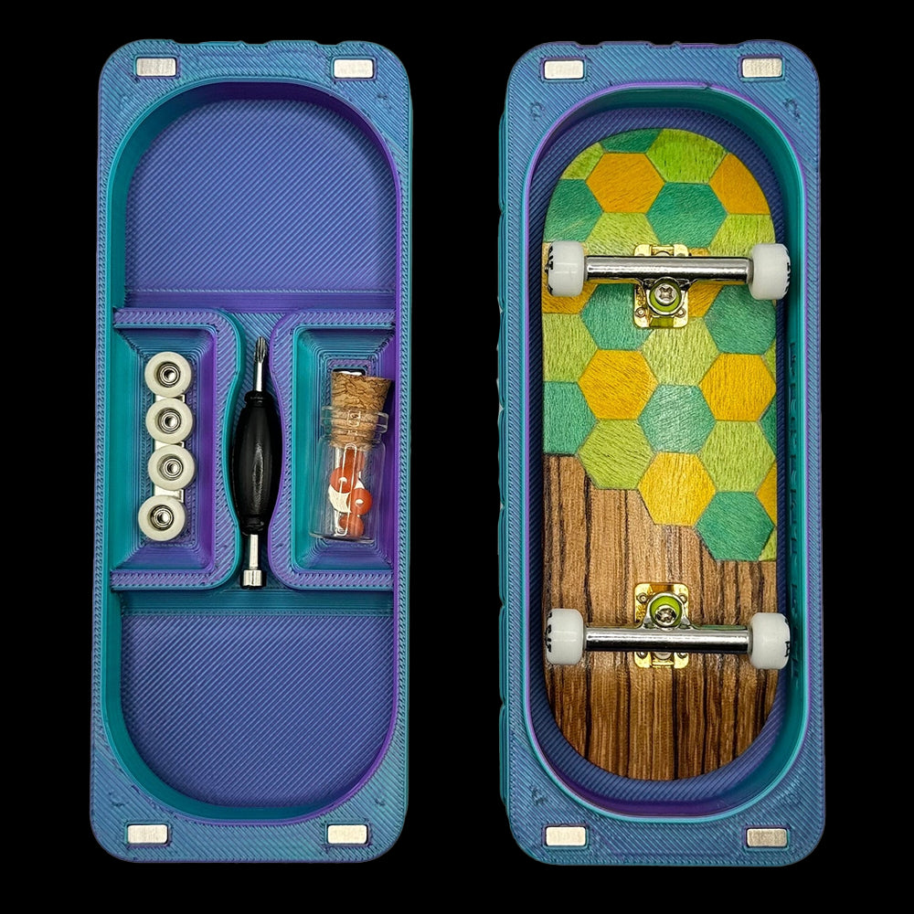 Premium Fingerboard Coffin Case - Durable Skateboard Miniature Storage Box for Tech Decks & Fingerboards - Perfect for Collectors, Skaters & Office Desk Decor