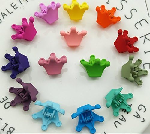 50 Piece Mini Hair Pins Set - Magnoloran Hair Claw Clips, Snap Barrettes & Hair Bows for Toddlers, Baby Girls, Kids & Women - Cute Animal & Floral Hair Accessories (Flower, Crown, Rabbit, Bear) - Perfect for School, Parties & Daily Styling