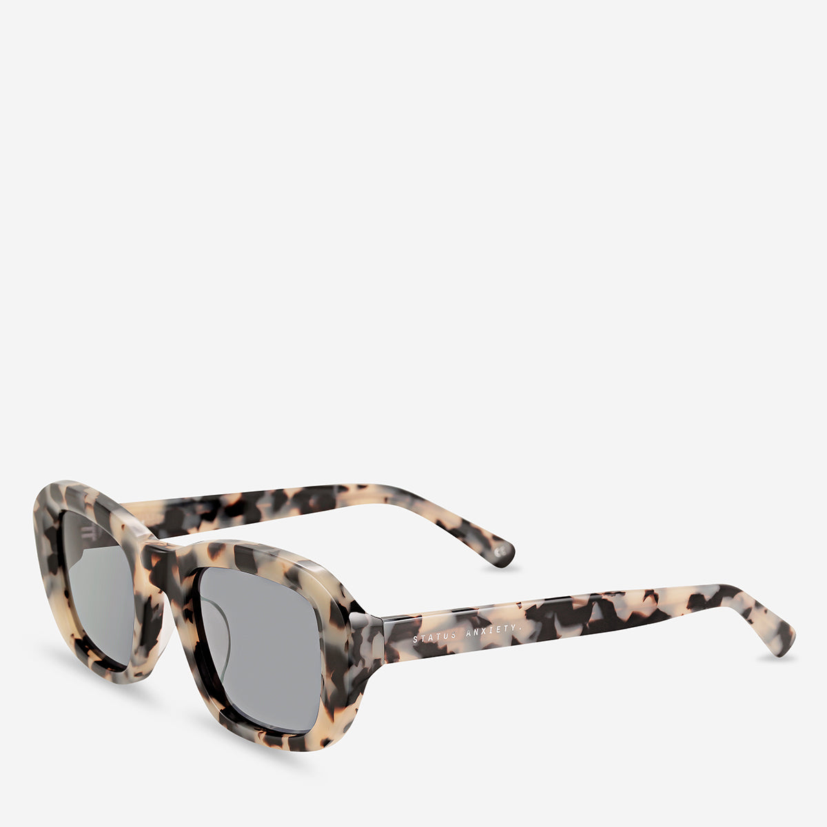 Cascade Sunglasses for Women & Men - Polarized UV Protection - White Tortoise Shell Frame - Perfect for Driving, Beach & Outdoor Activities