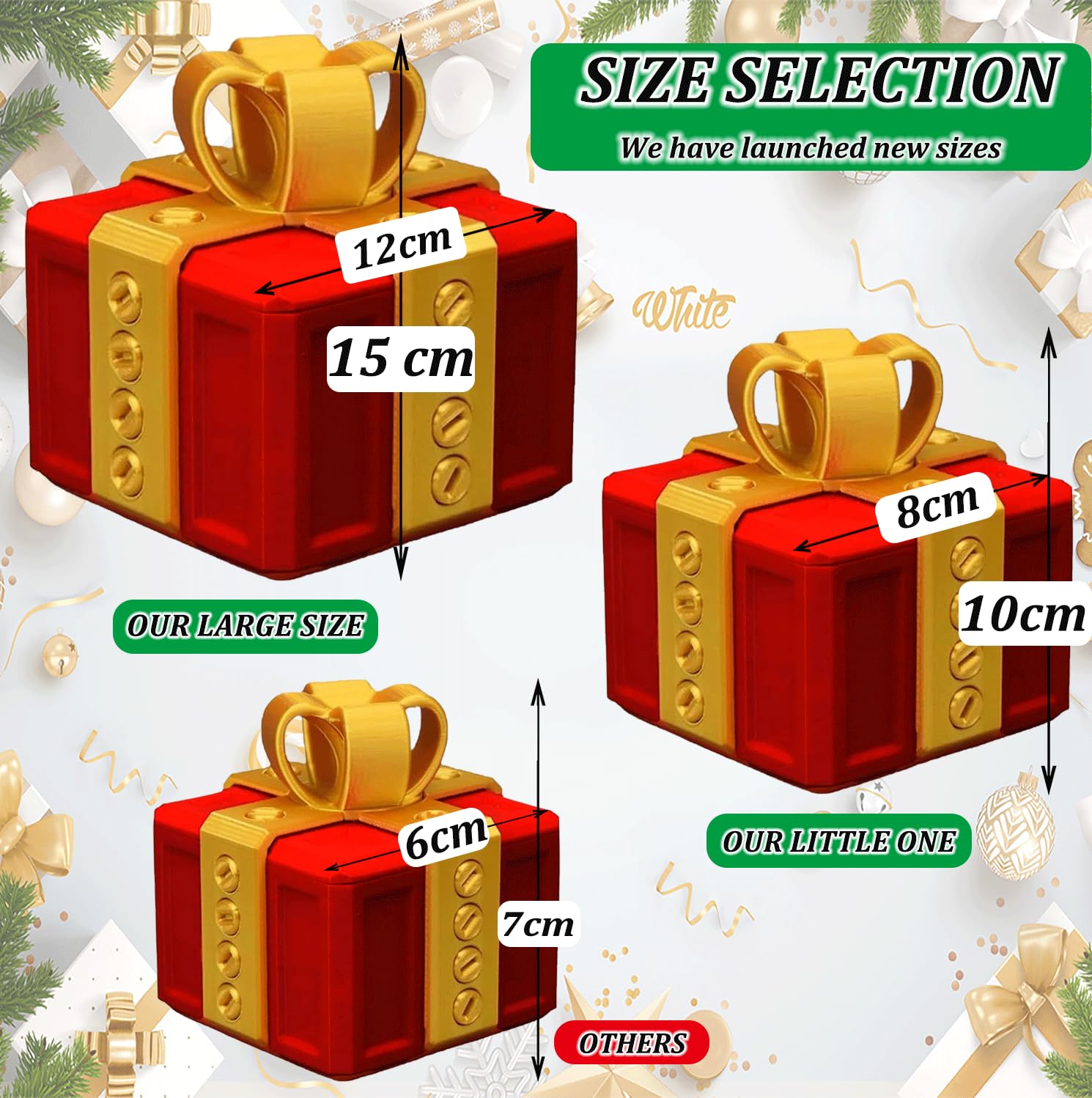 3D Printed Annoying Prank Gift Box with Screws - Hilarious Money Card Container, Novelty Case 8x8cm - Perfect for Pranks, Gag Gifts & Office Humor