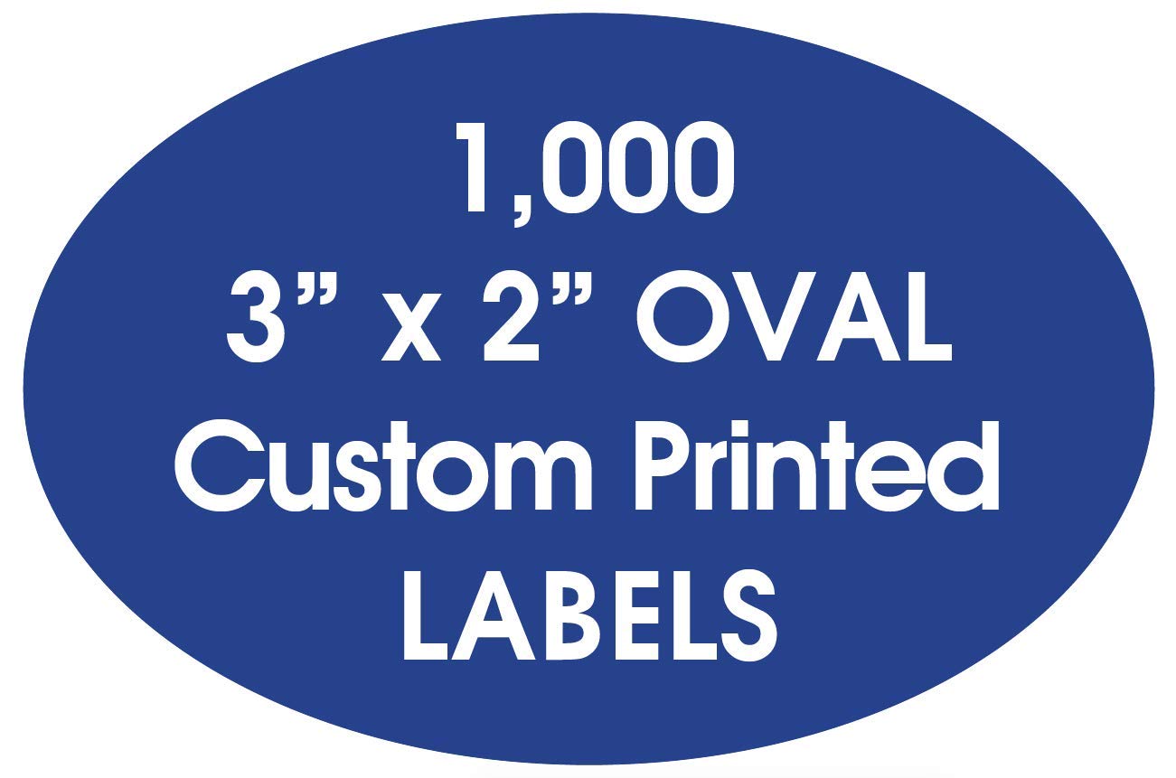 Custom Printed Oval Labels 2