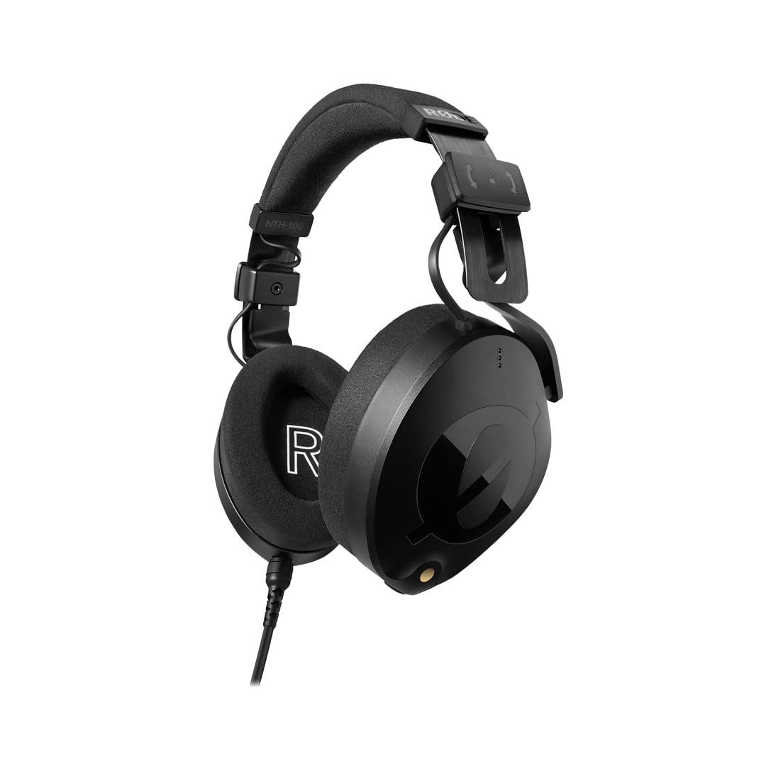 RØDE NTH-100 Professional Over-Ear Studio Headphones for Content Creators - Perfect for Music Production, Podcasting, Audio Mixing & Recording - Premium Sound Isolation for Home & Studio Use (Black)