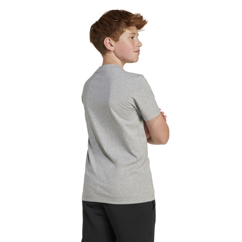 Adidas Boys Essentials 160 Short Sleeve T-Shirt - Comfortable Cotton Tee for Kids, Sports & Casual Wear
