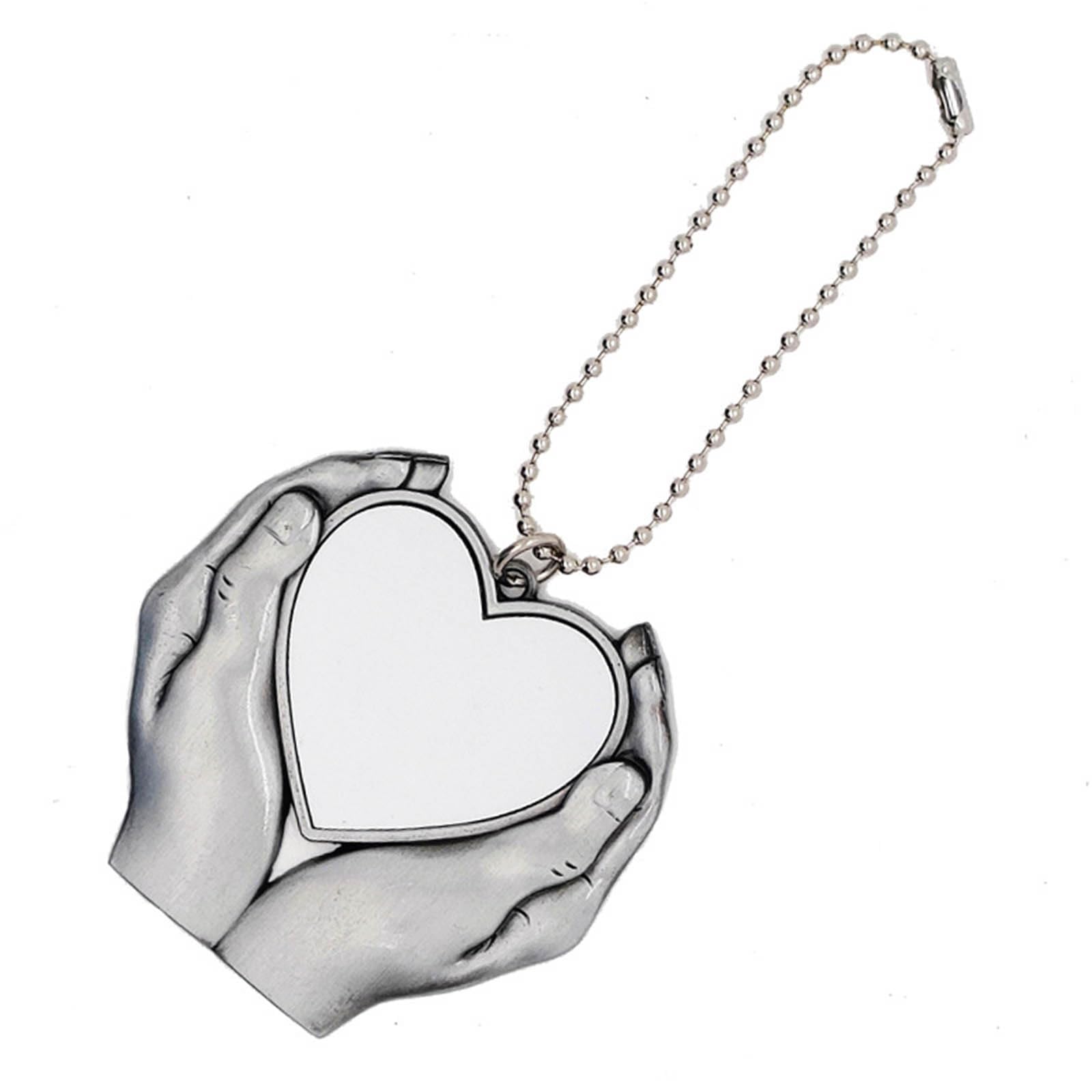Meiliyizu Customizable Heart-Shaped Car Pendant - Personalized Photo Car Hanging with Sublimation Blank for Valentine's Day, Anniversary, or Romantic Gift