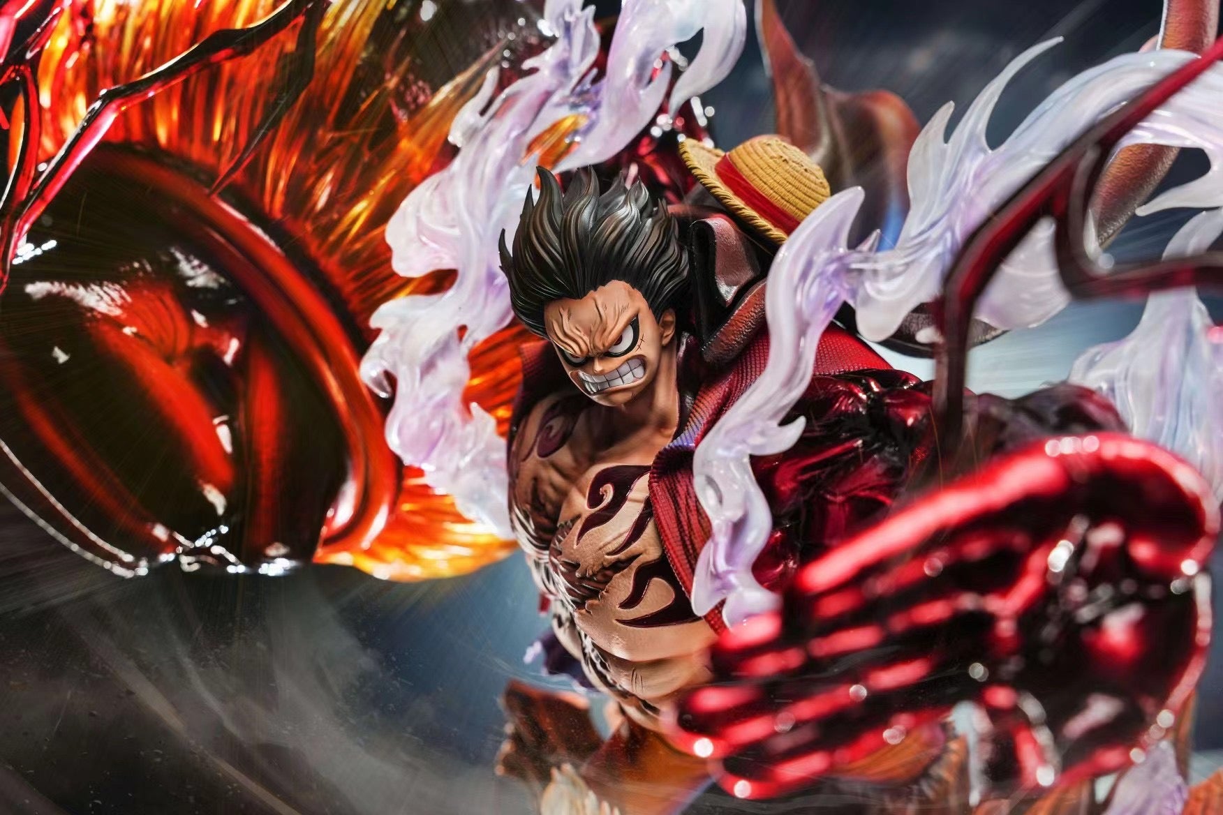 Reset Studio One Piece Luffy Gear Fourth King Kong Gun Action Figure - Perfect for Anime Collectors, Display, and Gift Giving