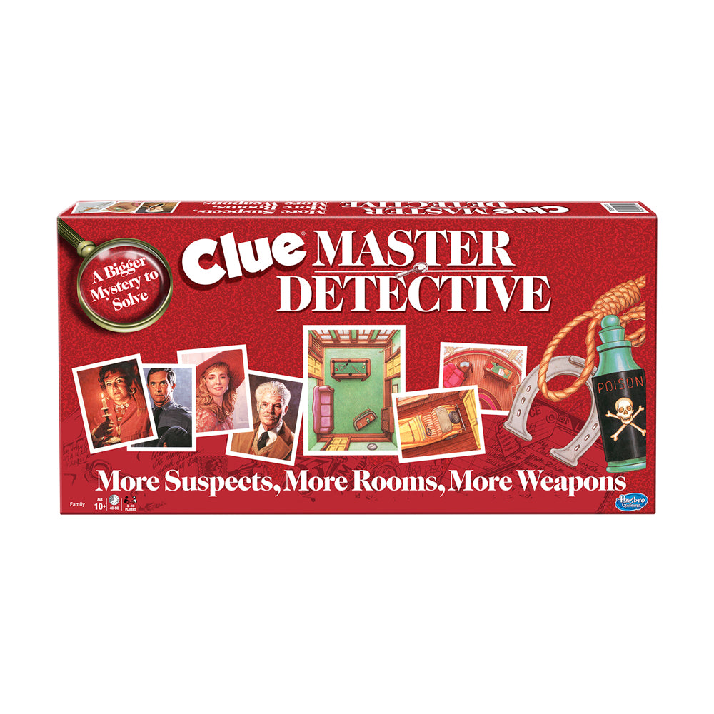 Clue Master Detective Expanded Edition - Classic Mystery Board Game for Family & Friends | Solve Intriguing Cases at Home or Game Nights