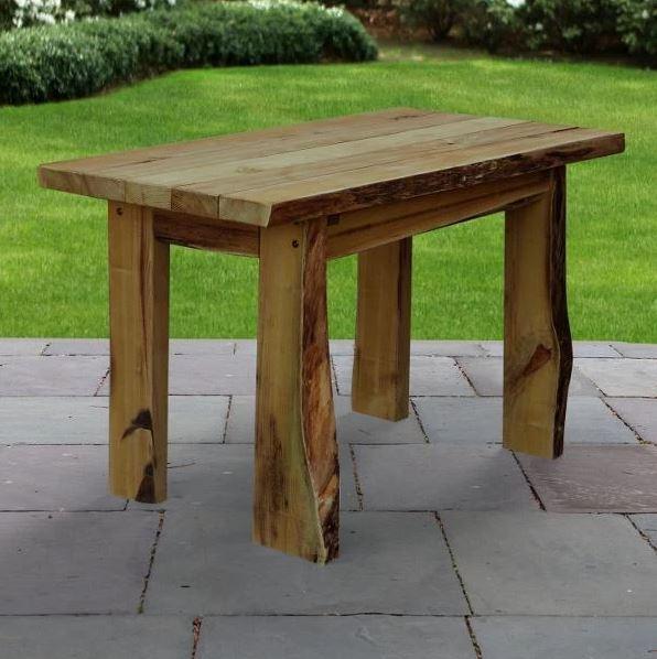 A&L Furniture Blue Mountain Autumnwood Dining Table - Solid Wood Farmhouse Style for Kitchen, Dining Room & Outdoor Patio
